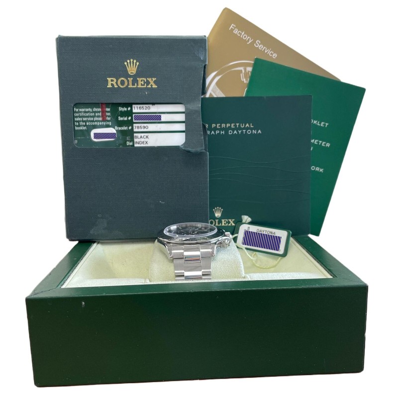 MINT PAPERS Rolex Daytona Cosmograph BLUE LUME 40mm RANDOM SERIAL 116520 B+P