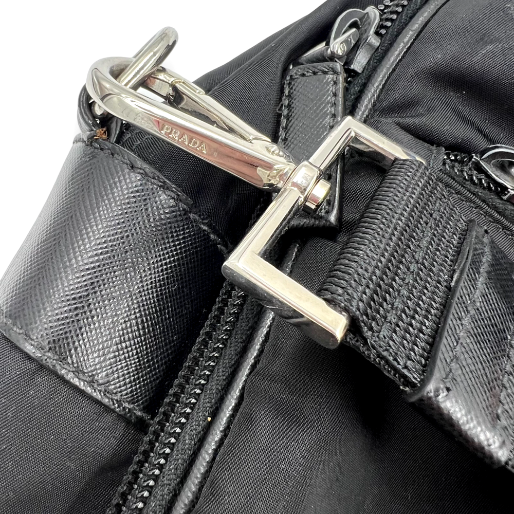 PRADA Black Nylon Simple Classic Briefcase