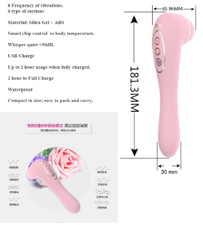 Aston Collection LeYi1 a sex toys with 8 Vibration 6 Suction a must have Vibrator for Women and couple