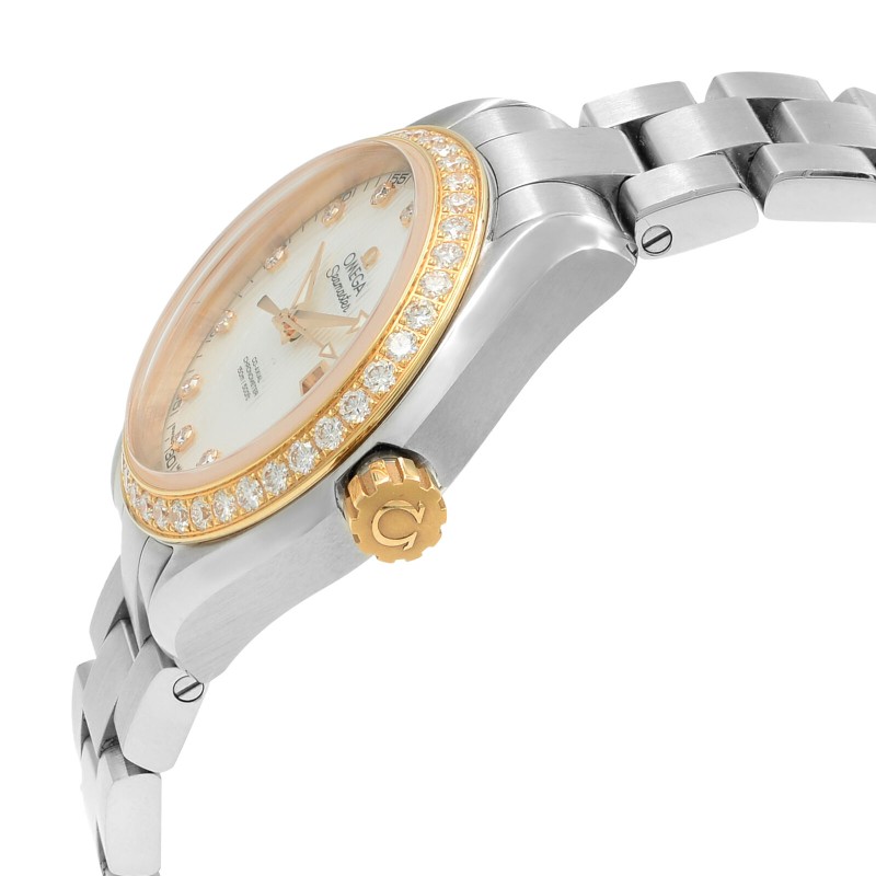 Omega Seamaster Aqua Terra Steel Diamond Mop Dial Ladies 231.25.34.20.55.003-