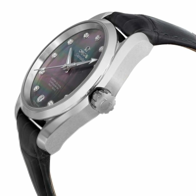 Omega Seamaster Aqua Terra Steel MOP Diamond Grey dial Watch 231.139.21.57.001-
