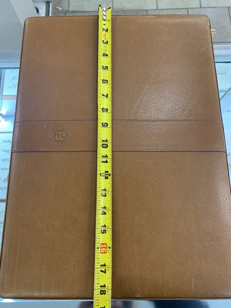 Vintage Original Fendi Leather Briefcase