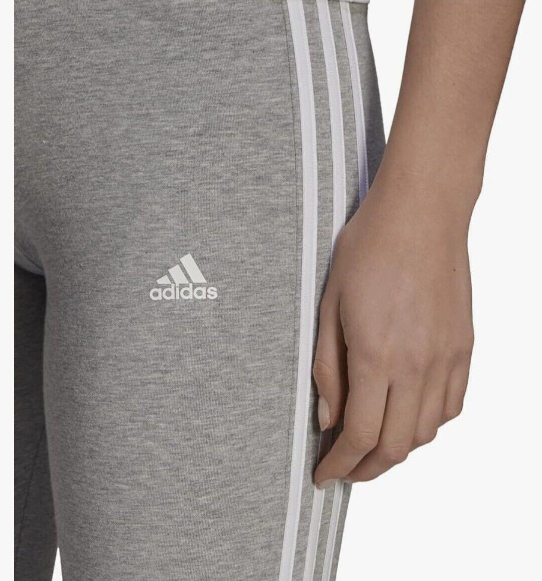 NEW WITH TAGS Adidas Women's Essentials 3-Stripes Leggings - XXL Tall GRAY