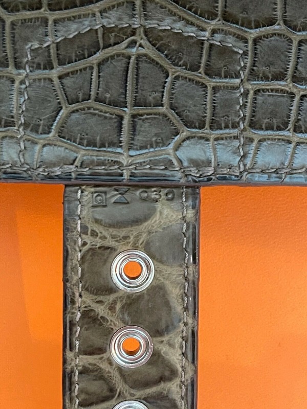 Hermes Sac A Depeche Porosus Crocodile Briefcase 38cm