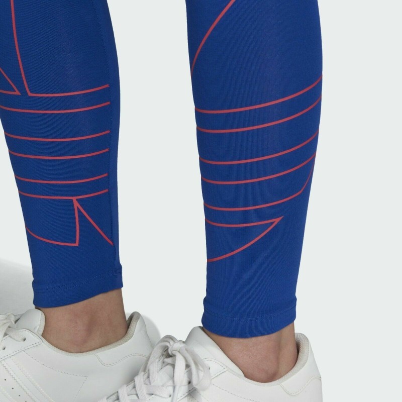 ADIDAS ORIGINALS LARGE LOGO HIGH WAISTED LEGGINGS BLUE UK 10,12,14,18 BNWT