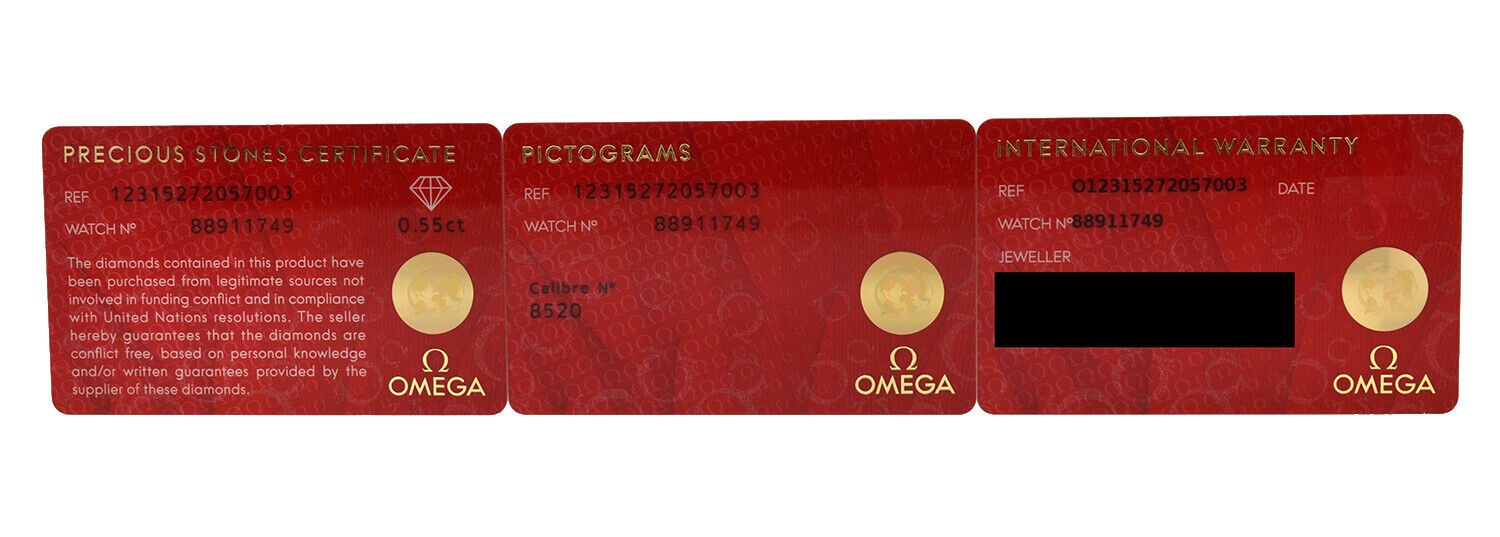 Omega Constellation 123.15.27.20.57.003 Diamond MOP Date Steel 27mm Women's Watch -