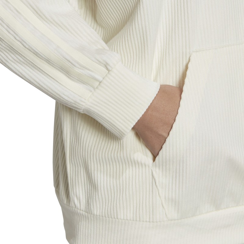 Adidas women's velvet corduroy hoodie