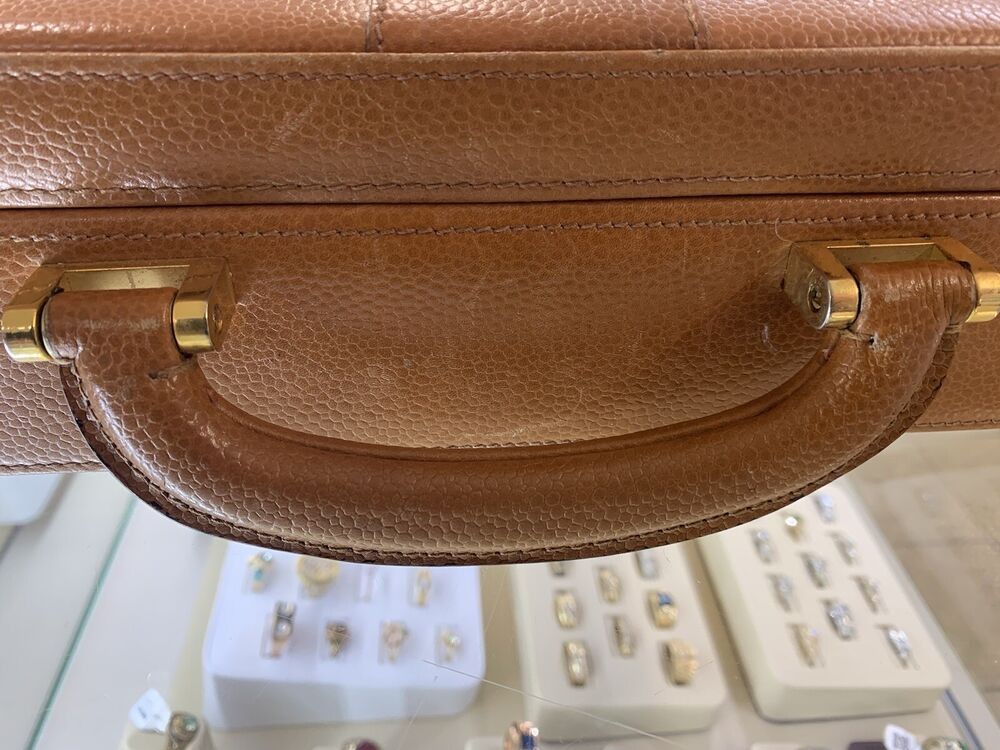 Vintage Original Fendi Leather Briefcase