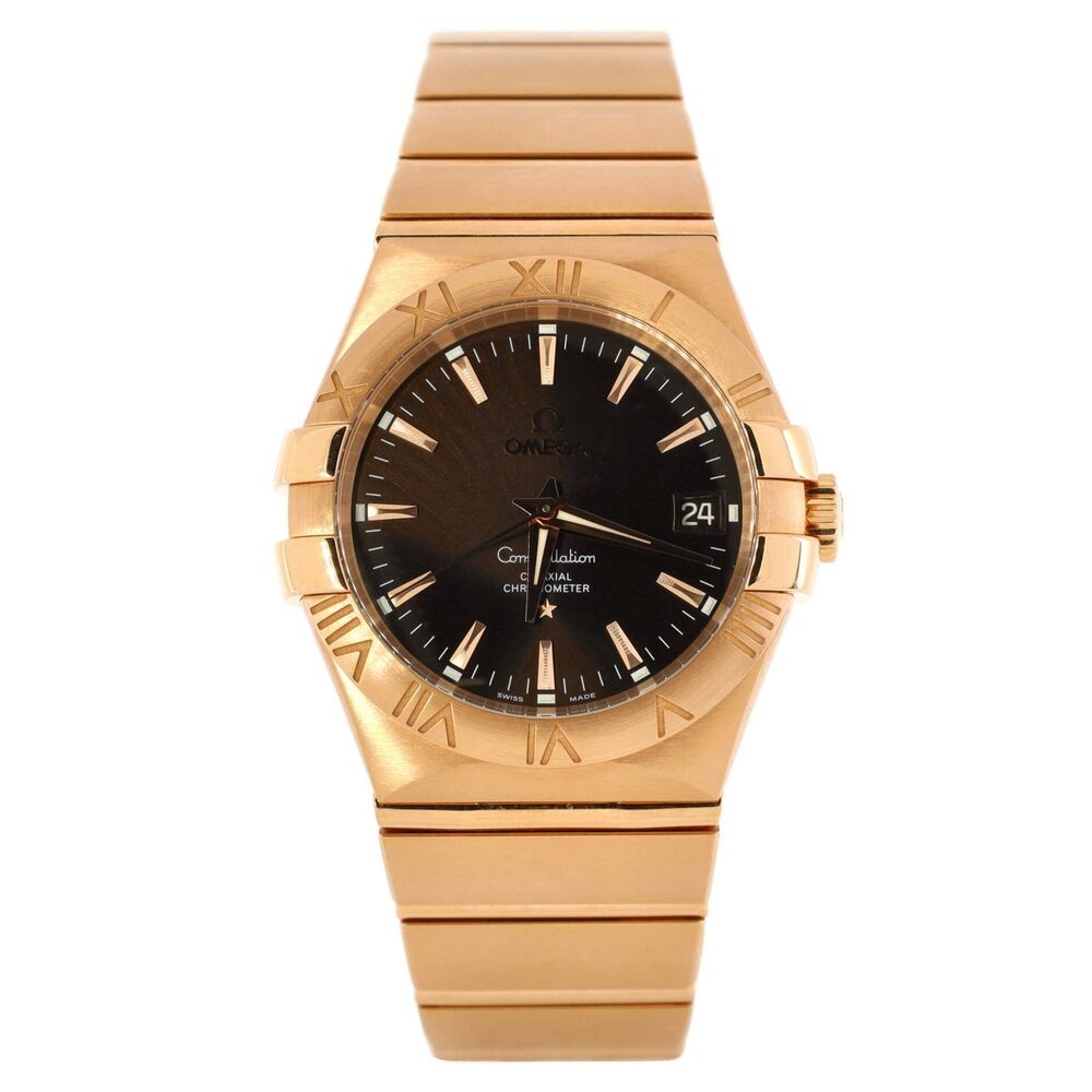 Omega Constellation Co Axial chronograph automatic rose gold 38--