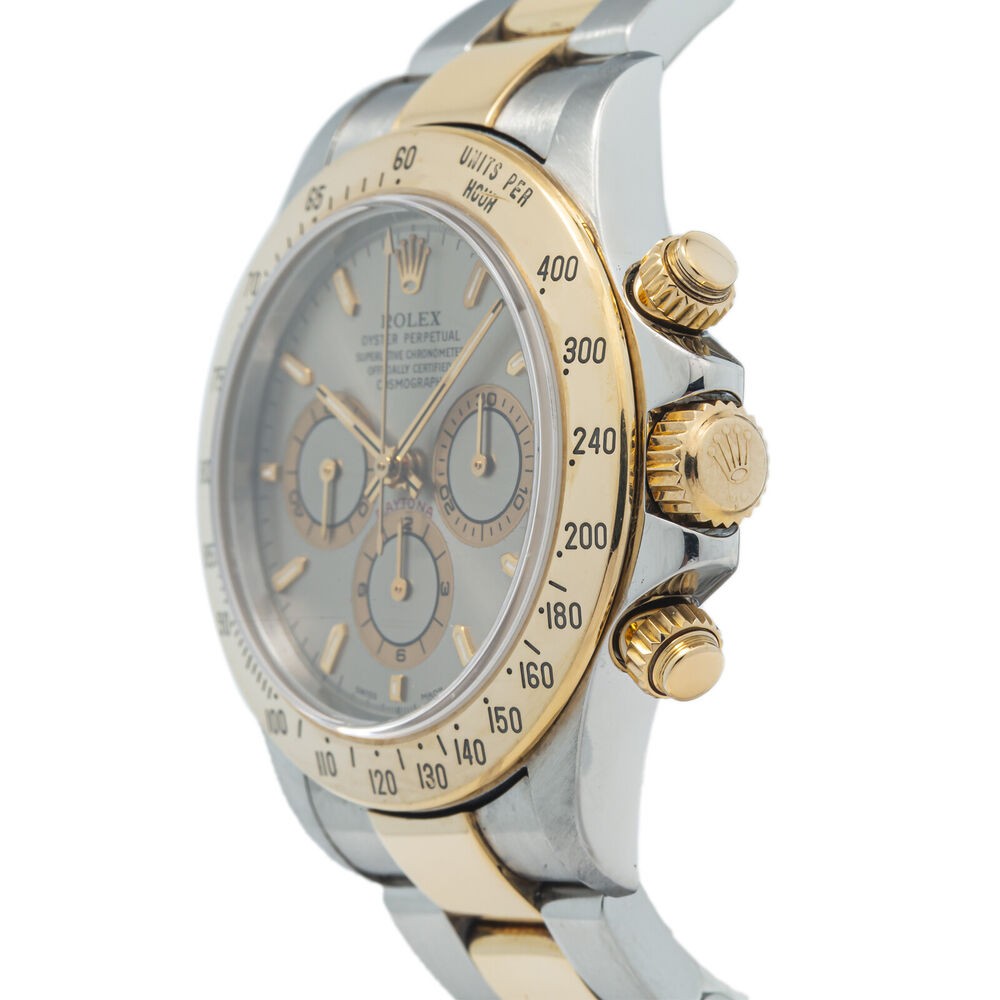 Rolex Daytona 16523 Zenith 18k Yellow Gold Sunburst Dial A Serial Watch 40mm