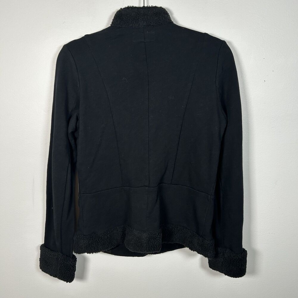 Denim Supply Ralph Lauren Band Jacket Military Officer Black Fur Coat Sz M