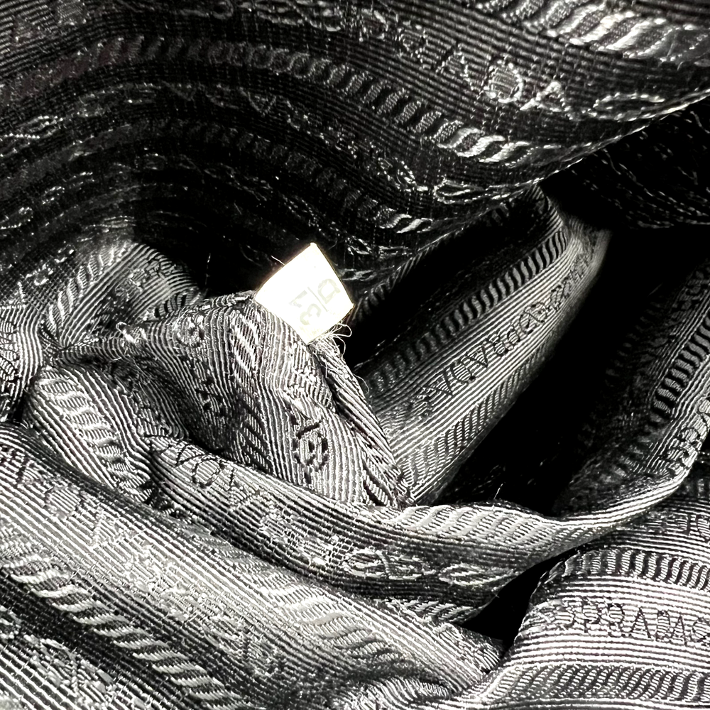 PRADA Black Nylon Simple Classic Briefcase