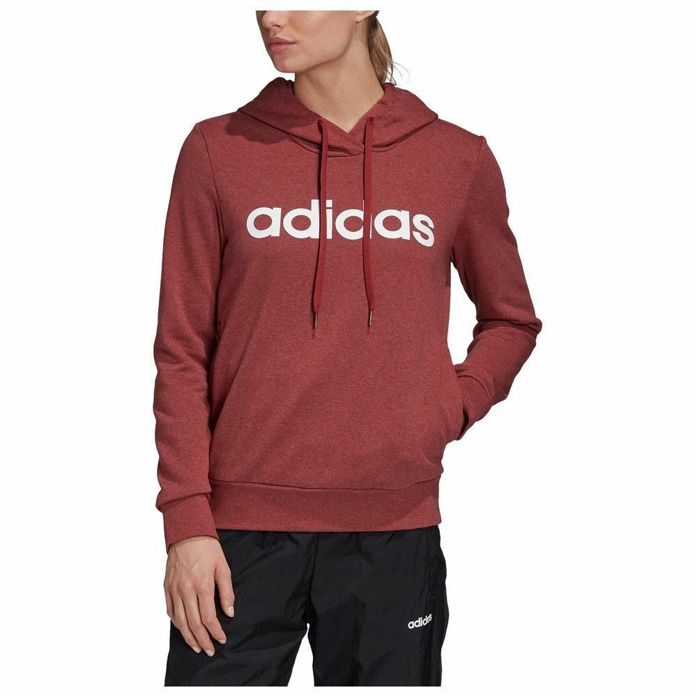 Adidas Womens Hoodies Hoody Linear Sweatshirt Essentials Ladies Pullover Hoodie