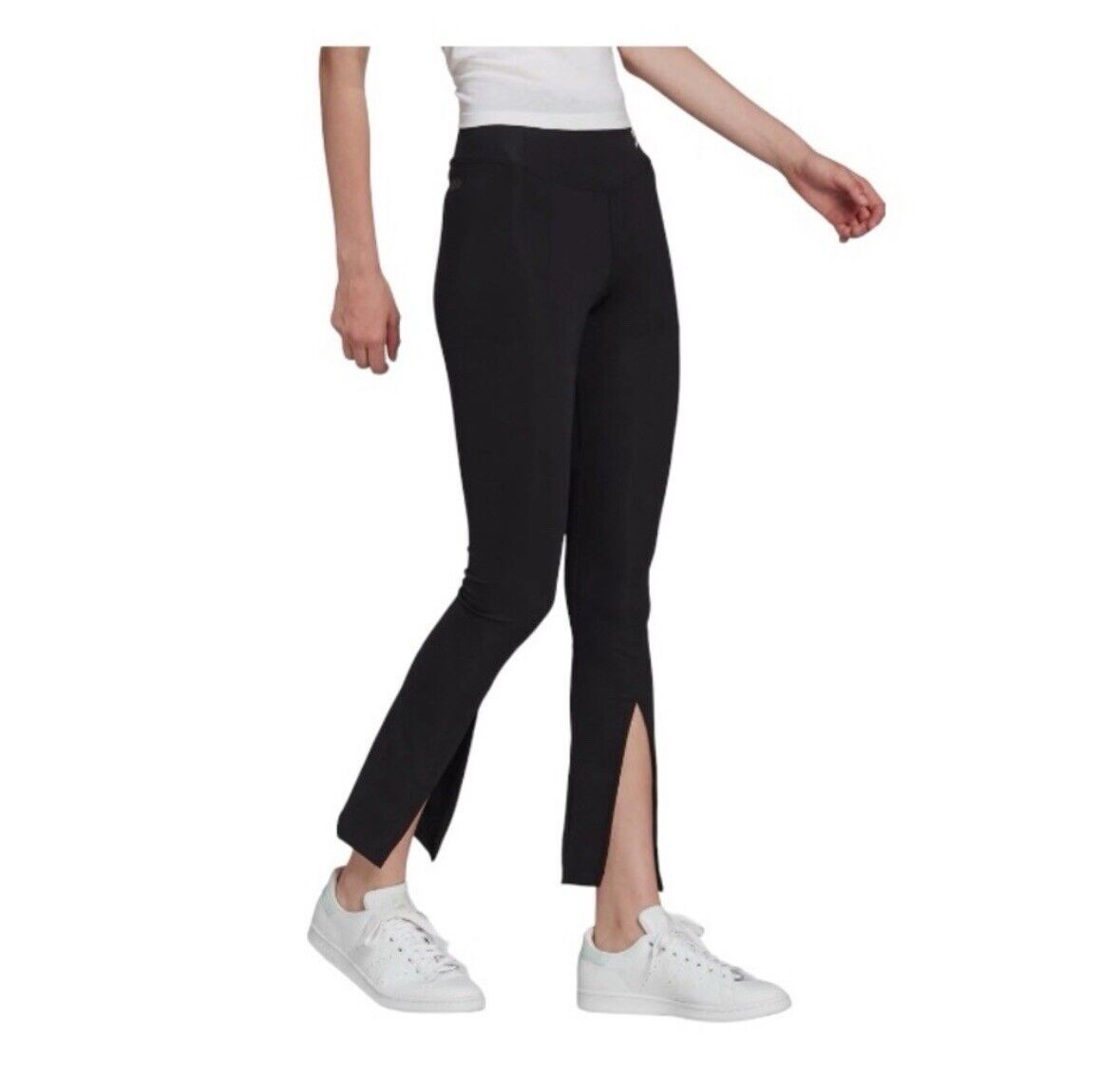 NWT Adidas ~ Adicolor Classics SST Open Hem Black Tights in Large NWT