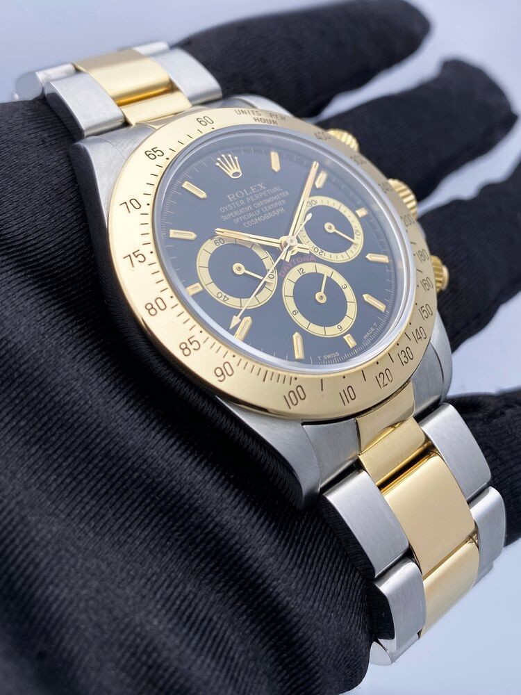 Rolex Daytona 16523 Zenith Black Dial "Inverted 6" Mens Watch