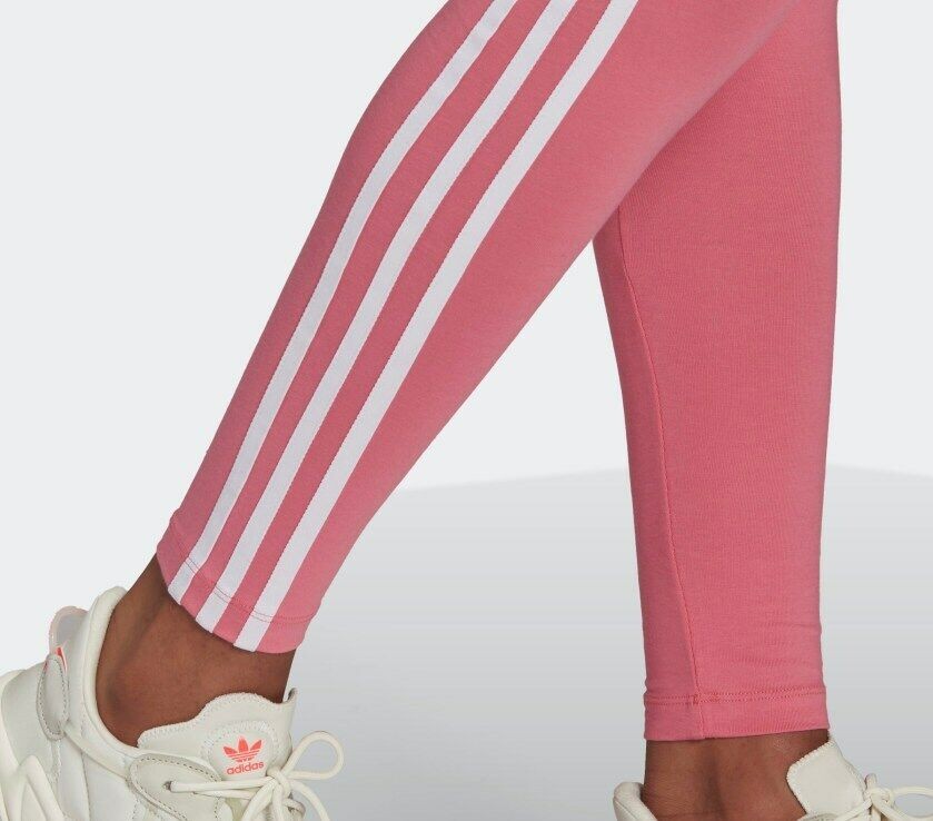ADIDAS ORIGINALS ADICOLOUR 3 STRIPES LEGGINGS ROSE TONE UK 10-18 BNWT LAST FEW