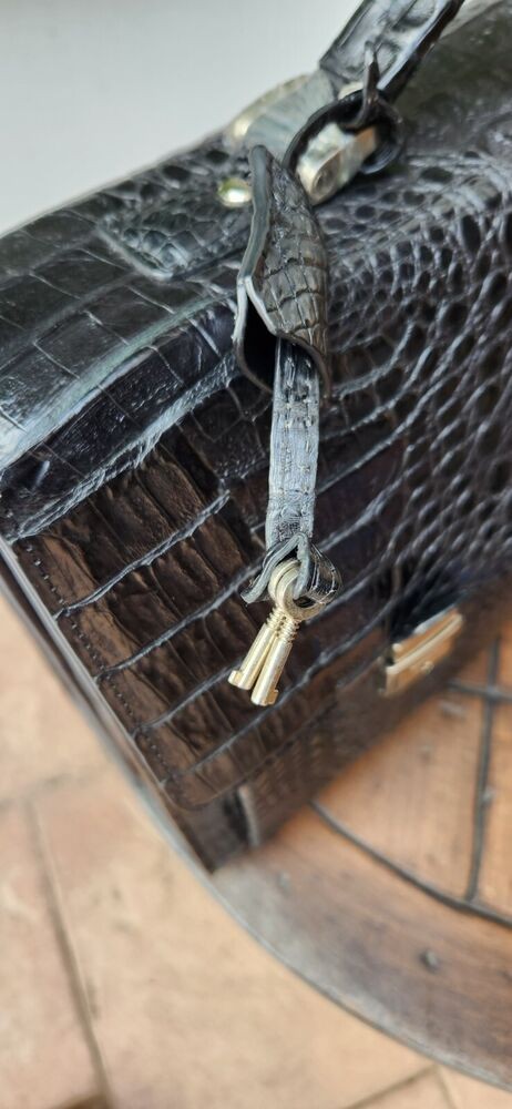 Real 100% Genuine Crocodile Alligator Crocodile Leather Bag Briefcase for men