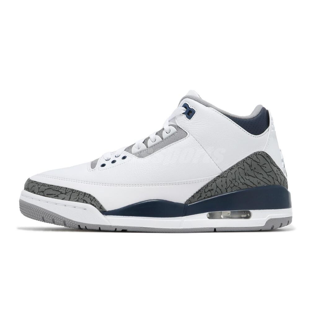 Nike Air Jordan 3 Retro AJ3 Midnight Navy Men Casual Shoes Sneakers CT8532-140