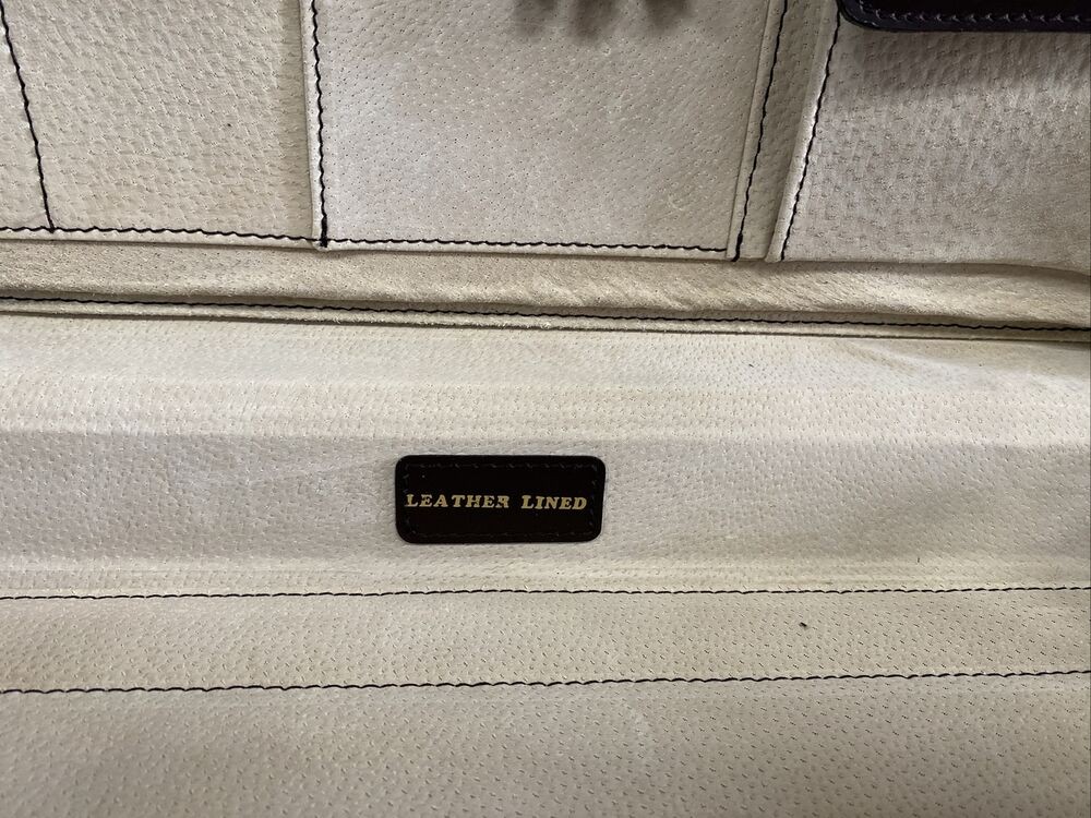 Londonderry Business Briefcase for Men Hard Case Leather Color Brown Size L