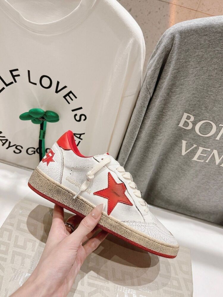 NEW GGDB Golden Goose Deluxe Brand Dirty Red Shoes