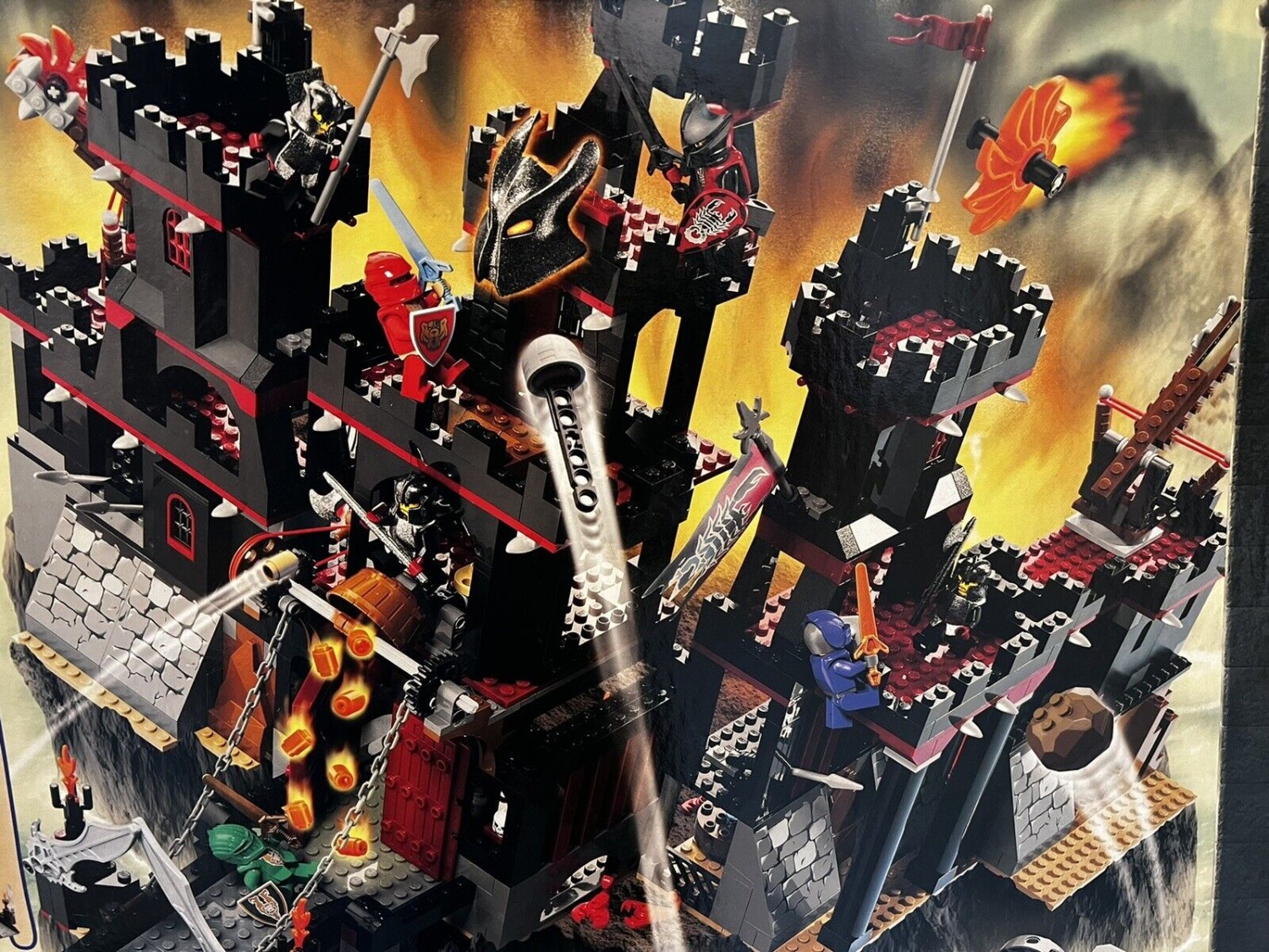 LEGO 8877 Vladek's Dark Fortress OPEN BOX 100% COMPLETE Knights Kingdom Castle