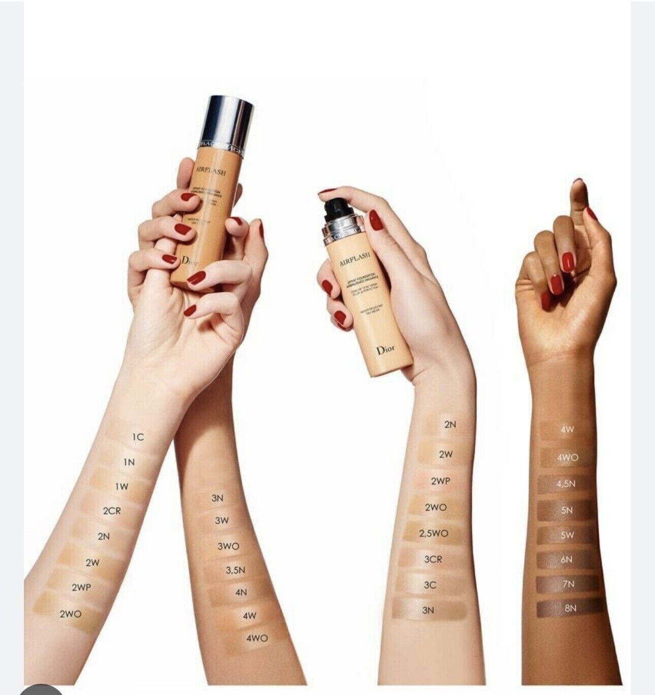 Dior Backstage AirFlash Spray Foundation Airbrushed 321 AMBER BEIGE 2.5WO 2.3oz