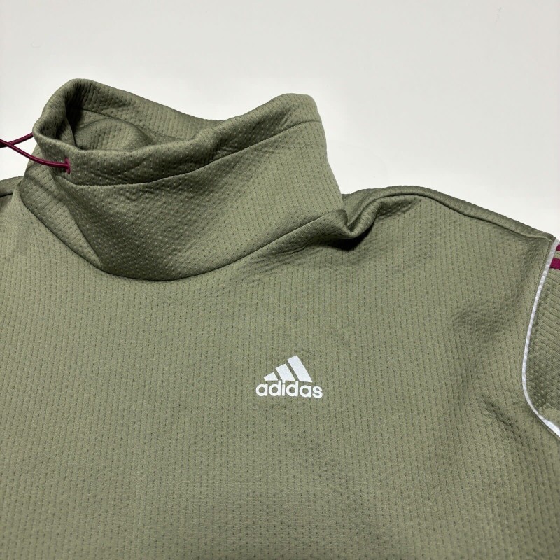 Adidas Aeroready sweater small green pullover simulation collar elasticity-