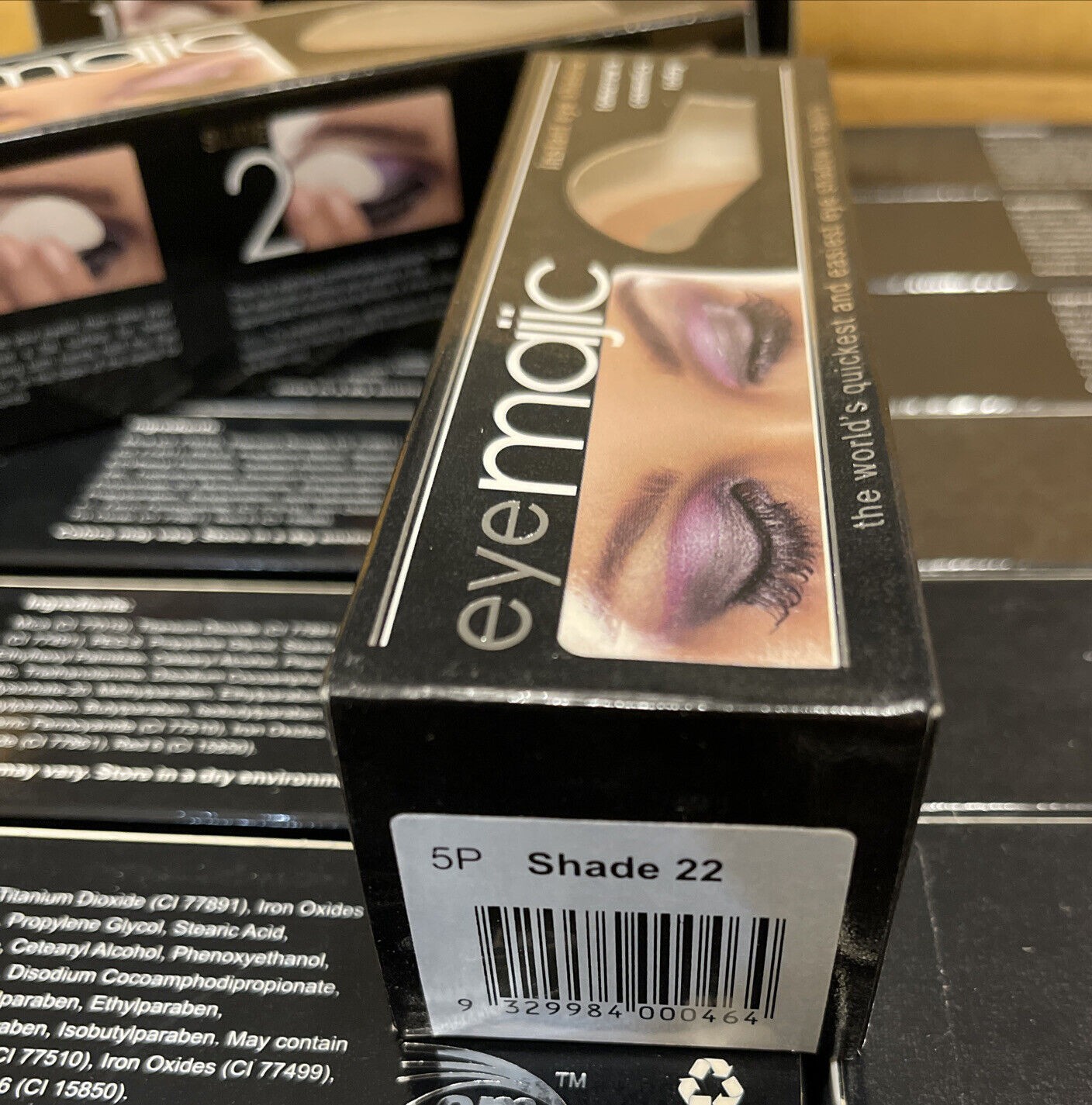 New Eye Majic Instant Eye SHADOW Shade 22 Golds Neutral 3x 5 pk 15 Applications