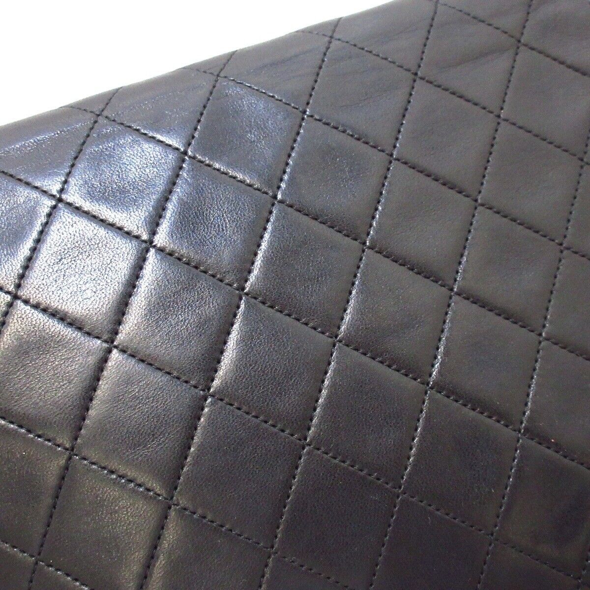 正品香奈儿单翻盖 Matelasse A03570 黑色羊皮女式单肩包-