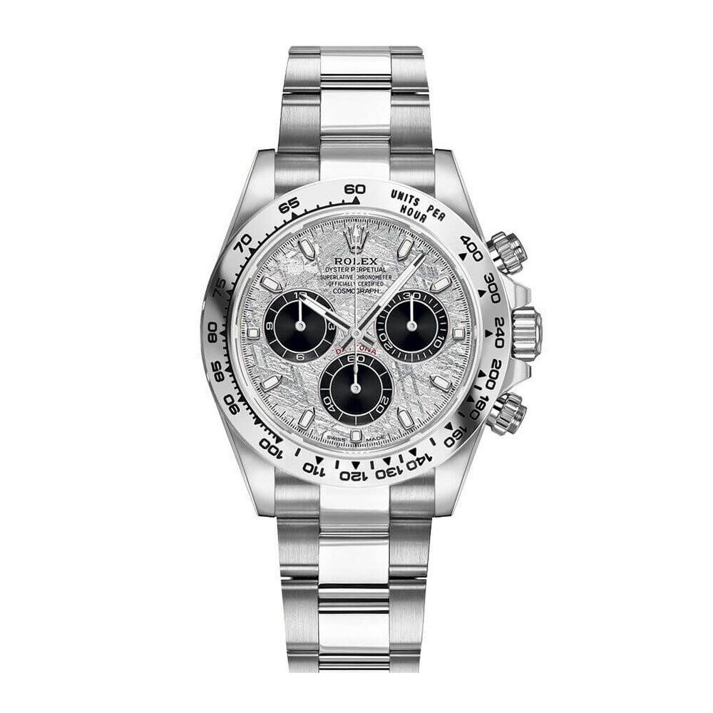 Rolex Daytona Cosmograph Daytona Watch Meteorite Index Dial White Gold 116509