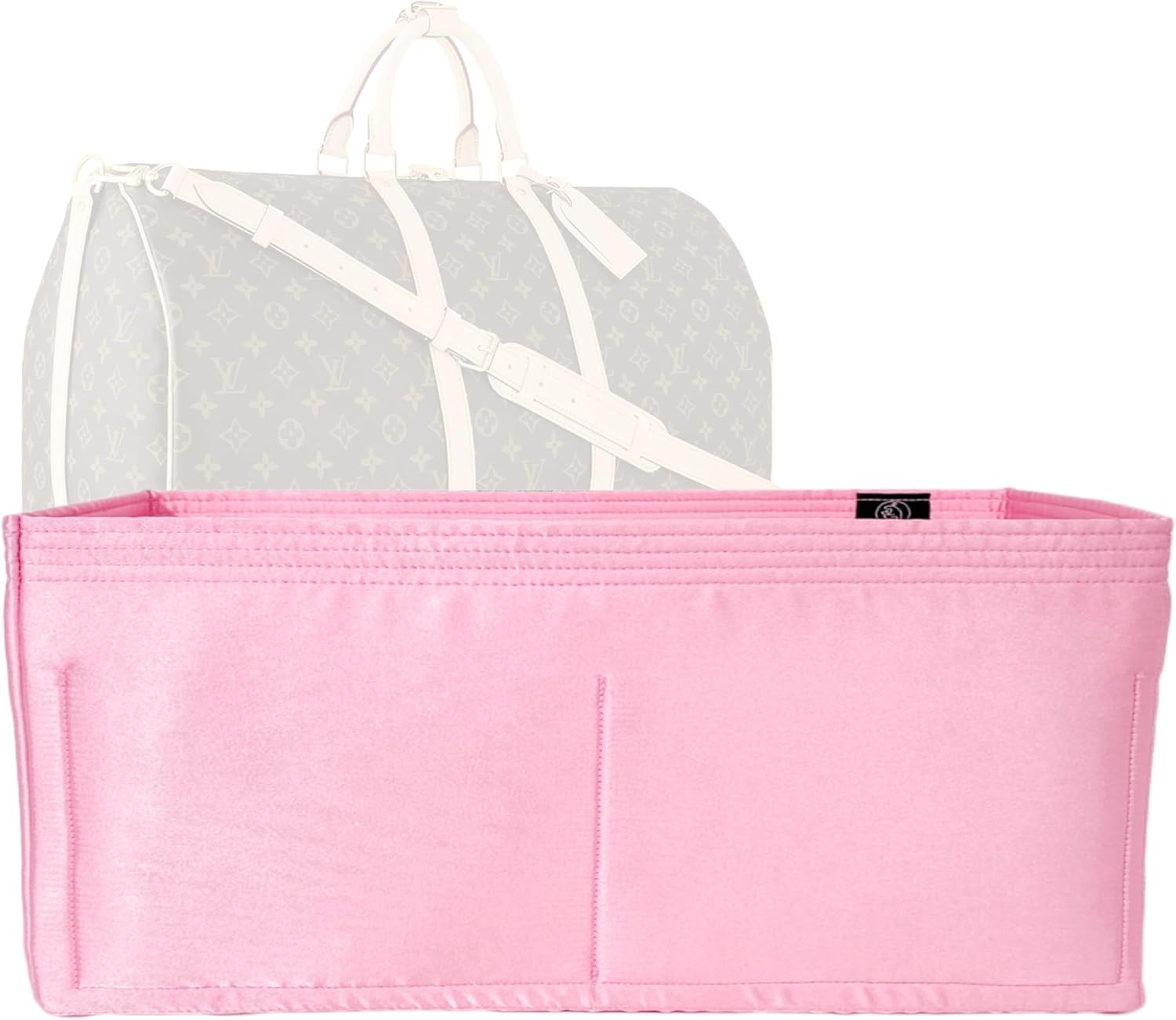 Zoomoni Silky Purse Organizer for Louis Vuitton Keepall 55 (Handmade/4 Color Options) [Silky Satin, Silk Liner, Insert, Shaper]