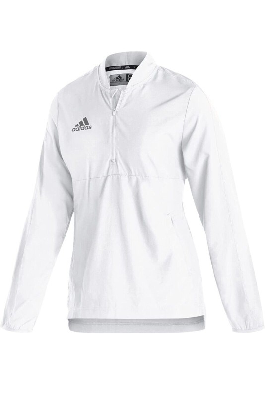 Adidas jacket women's quarter zipper pullover lightweight-