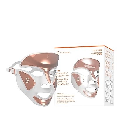 Dr Dennis Gross DRx SpectraLite Dpl FaceWare Pro: Smoothes fine lines and wrinkles across the face, firms skin, prevents acne breakouts, reduces redness and irritation (white)