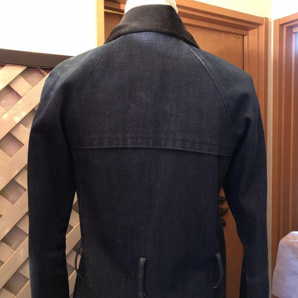 Junya Watanabe Comme Des Garcons Denim Coat 1996 Women size JP-S *Belt missing*