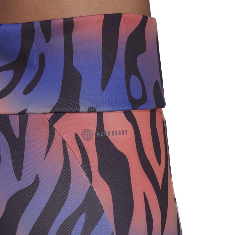 Adidas Women's M4R Animal 78 Tiger Print High Waist Tights Multi Color HA6606-