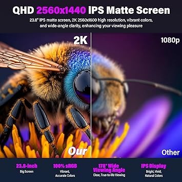 InnoView 23.8" 2K Portable Monitor (US-PM608-02B)