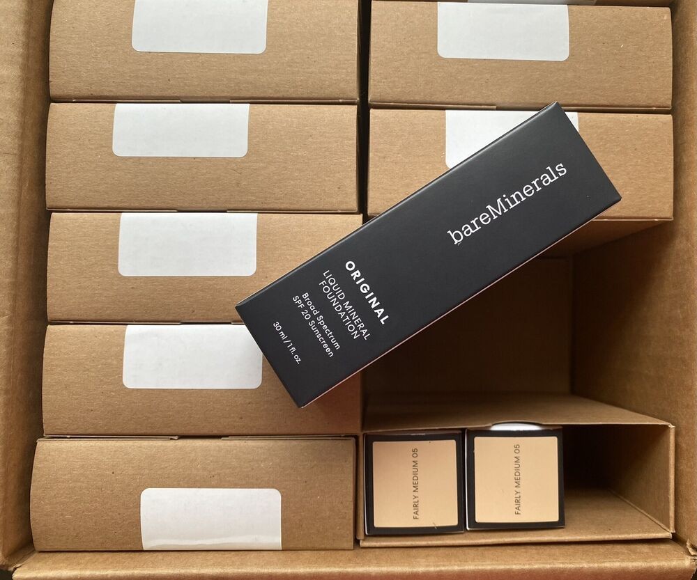 LOT 24 PCS BAREMINERALS ORIGINAL LIQUID MINERAL FOUNDATION 30ml Fairly Medium #5