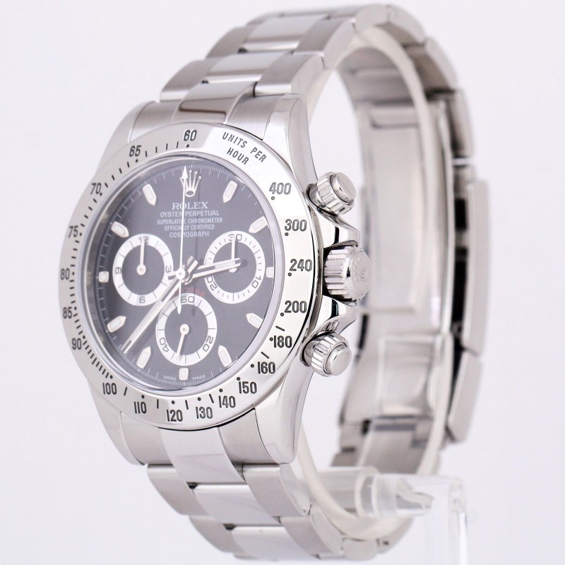 MINT PAPERS Rolex Daytona Cosmograph BLUE LUME 40mm RANDOM SERIAL 116520 B+P