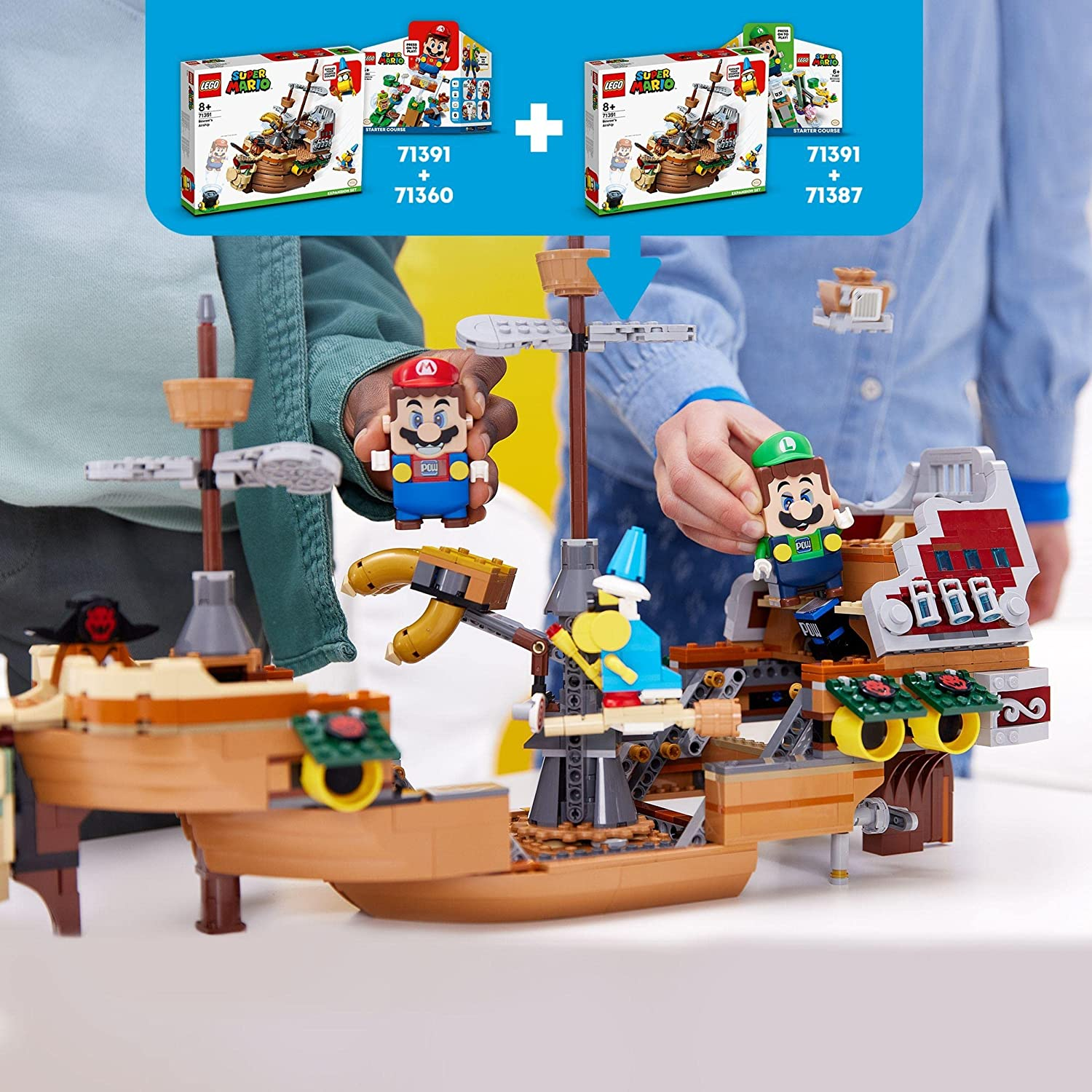 Lego 71391 Super Mario Cuban airship building set, children's national toy, 3 pieces