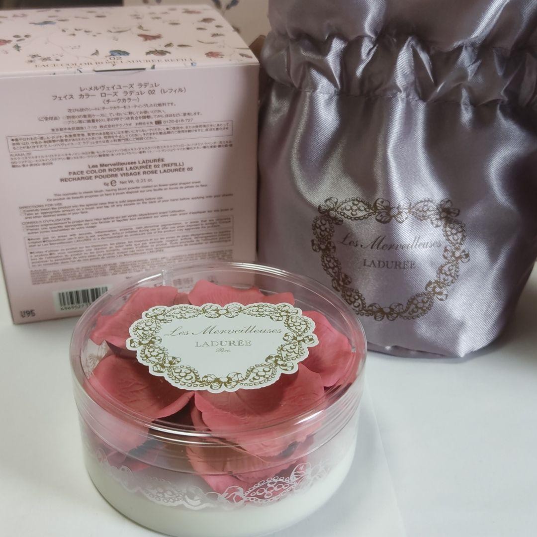 Les Merveilleuses LADURÉE Face Color Rose Pot Refill 01 02 Set