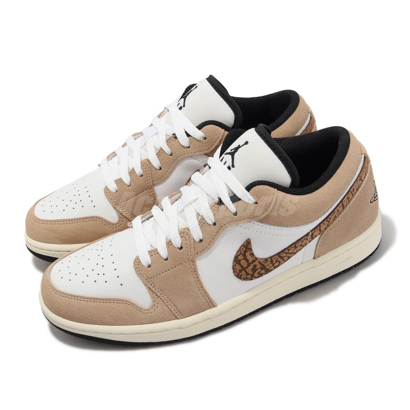 Nike Air Jordan 1 Low SE AJ1 Brown Elephant Men Casual Shoes Sneakers DZ4130-201