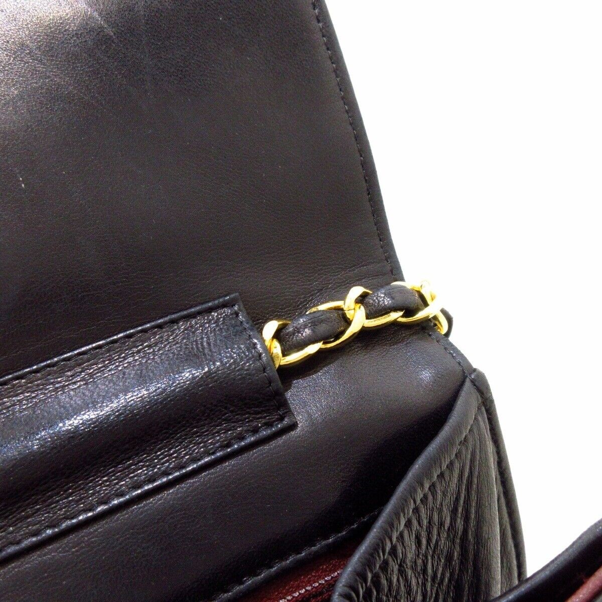 正品香奈儿单翻盖 Matelasse A03570 黑色羊皮女式单肩包-