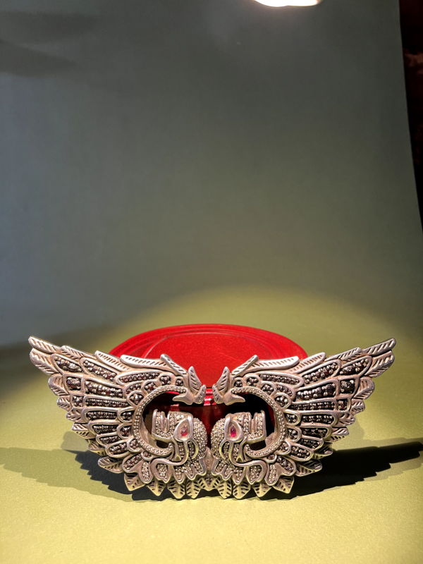 Alp Sagnak buckle 925K silver diamond garnet-