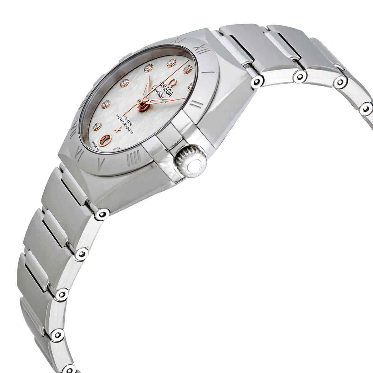 Omega Constellation Automatic Diamond Silver dial Women's Watch 131.10.29.2052001-