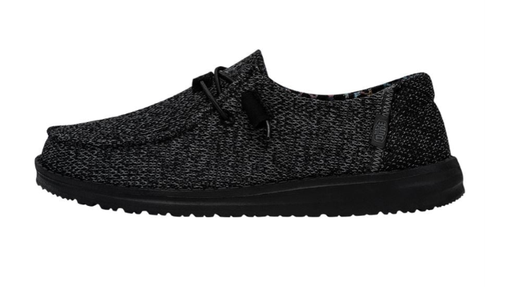 Hey Dude Women's Wendy Sox Micro Total Black Shoes NIB! 2023