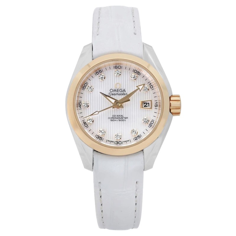 Omega Seamaster Aqua Terra 18ct Gold MOP Dial Ladies Watch 231.23.30.20.55.002-