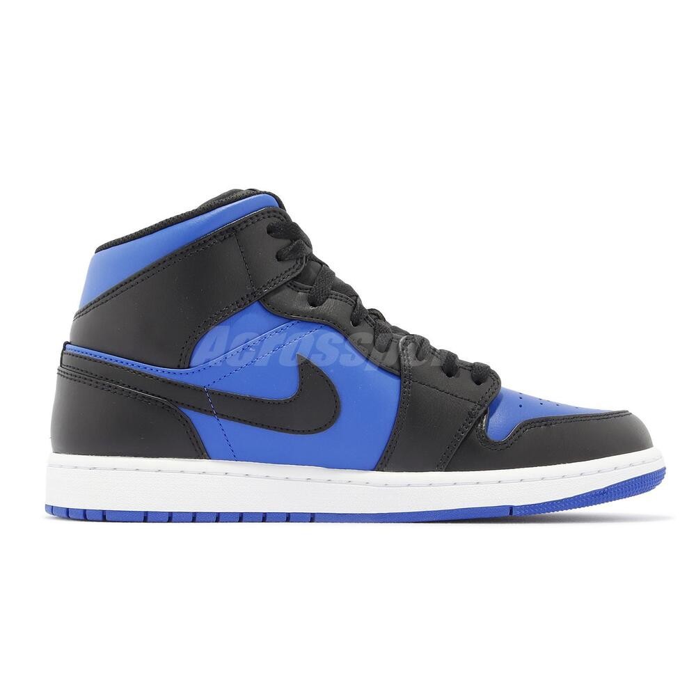 Nike Air Jordan 1 Mid AJ1 Black Royal Blue Men Casual Shoes Sneakers DQ8426-042