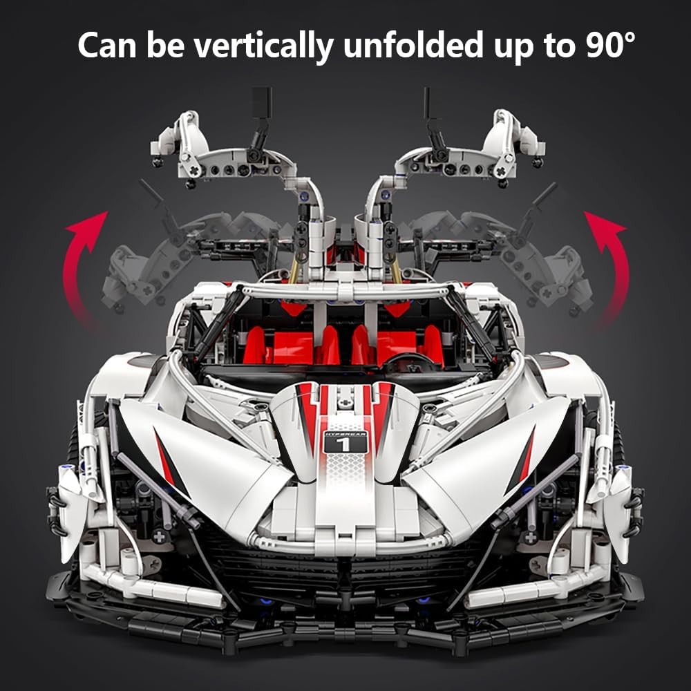 Master Apollo IE Building Brick Set, C61053W V12 Htpercar 1:8 Sports Car Building Blocks,4449PCS MOC Construction Collection Model Car for Adults Home Decor