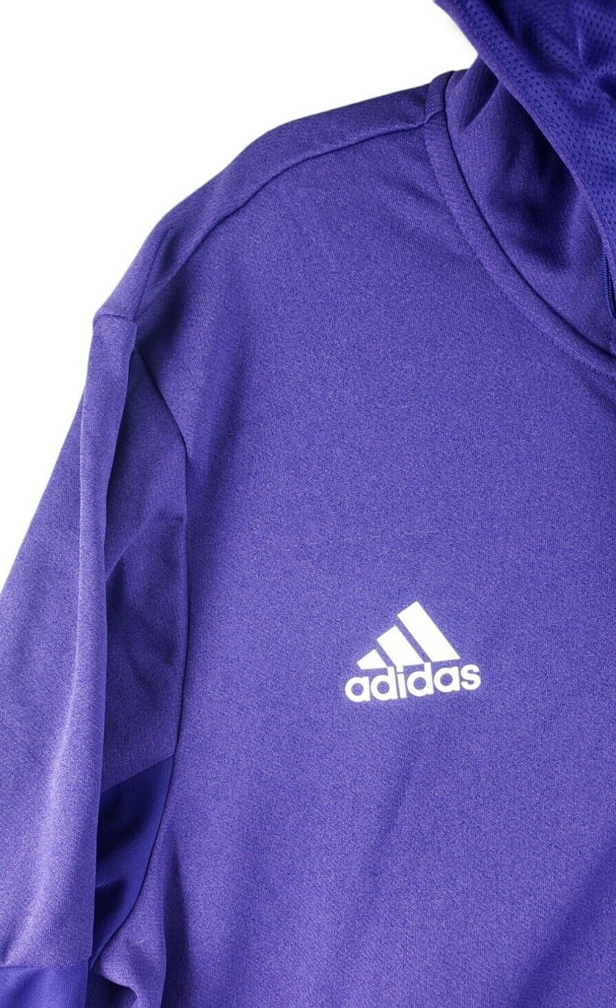 Adidas Full Zip Hooded Jacket University Purple Large High-