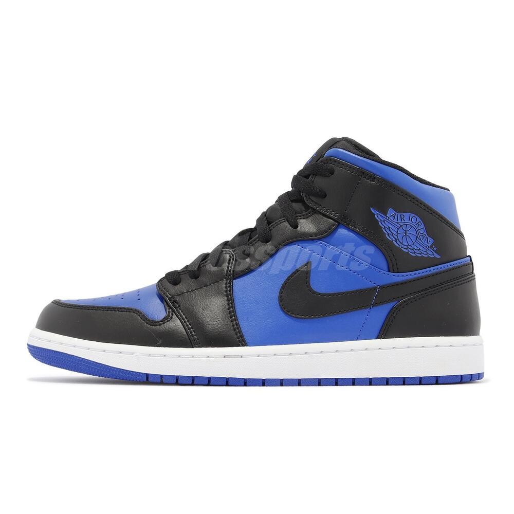 Nike Air Jordan 1 Mid AJ1 Black Royal Blue Men Casual Shoes Sneakers DQ8426-042